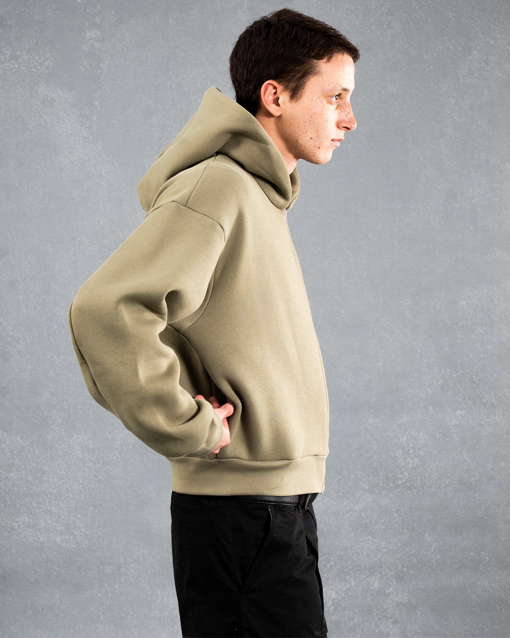 The Zipper 001 - olive